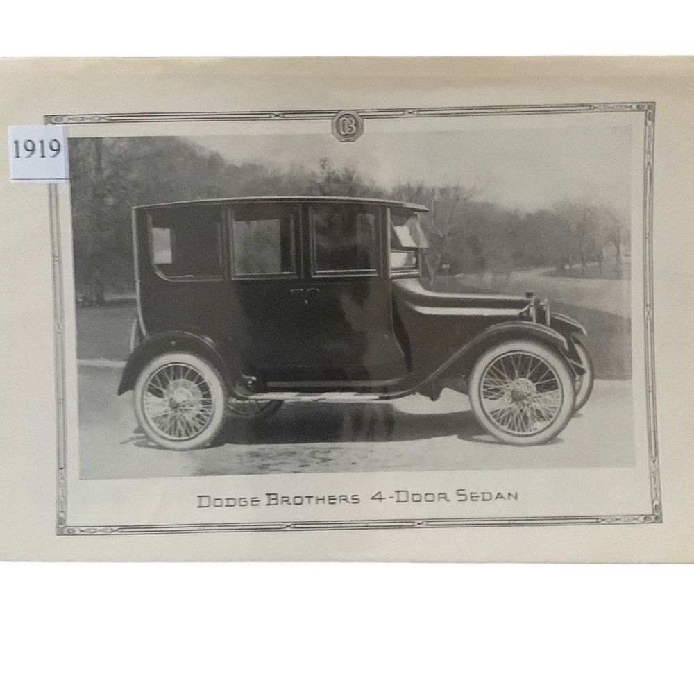 Vintage 1919 Dodge Brothers 4-Door Sedan As Advertisement